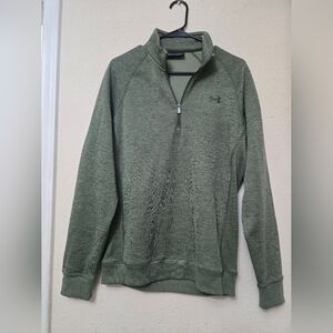 Under Armour Men's Green Quarter-Zip Performance Sweater